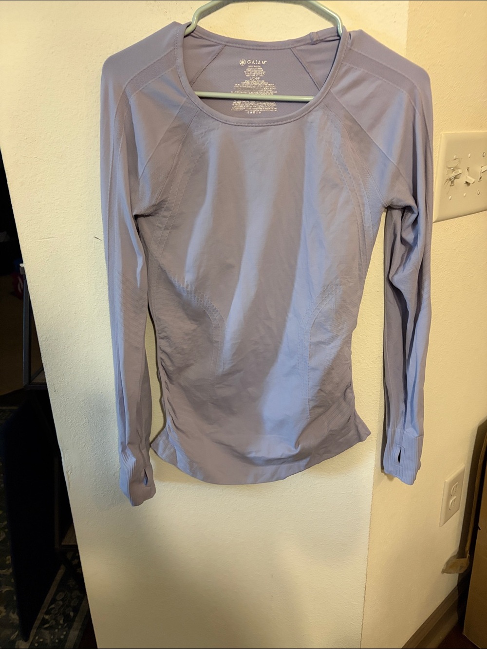 GAIAM Lavender Long-Sleeve Active Top
